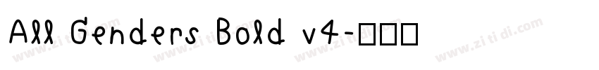 All Genders Bold v4字体转换